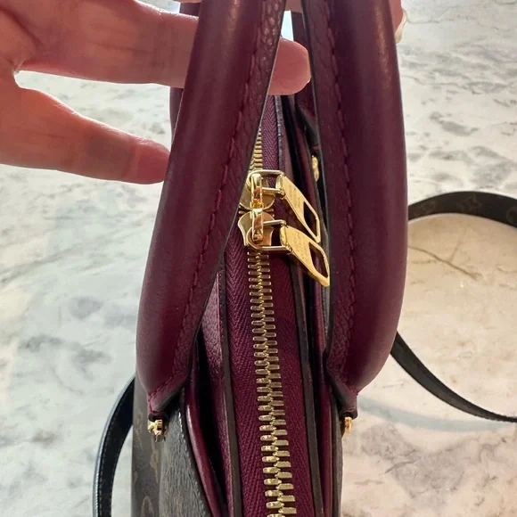 Louis Vuitton Pallas BB Monogram Brown and Burgundy Handbag - Picture 2 of 16